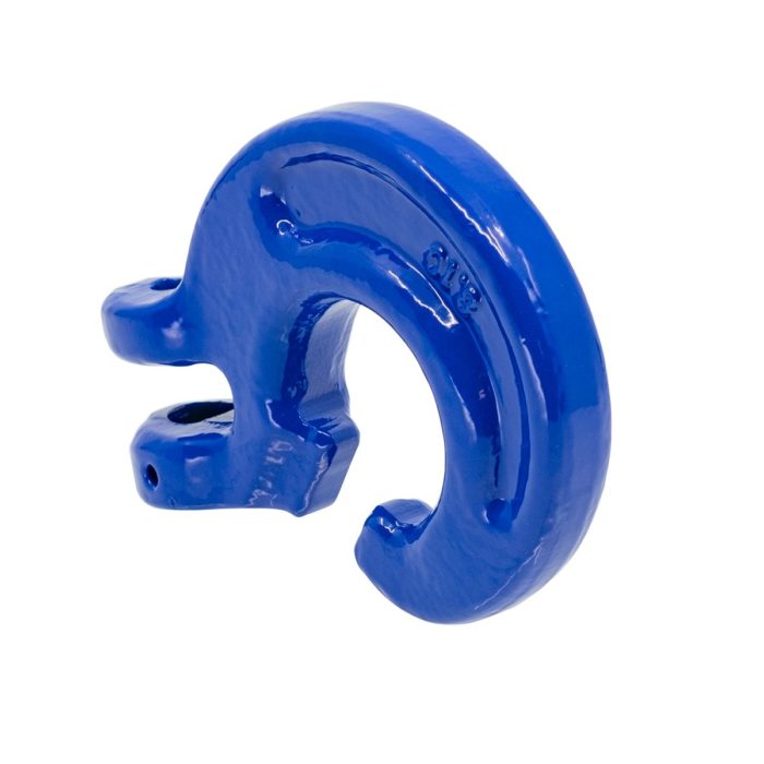 Crochet à chaîne type anneau fendu bleu