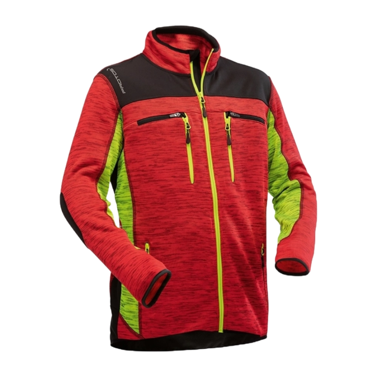 PFANNER austria protos inuit rouge et jaune gilet zippé avec poches de rangement