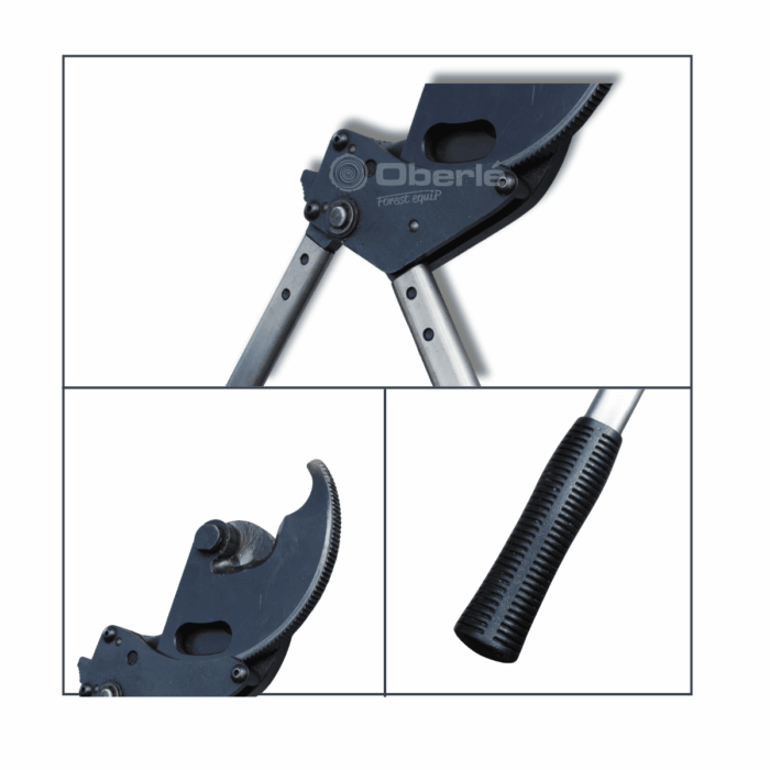 Pince manuelle grise coupe cable avec manches confort pour les mains, excellent maintien de l'outil