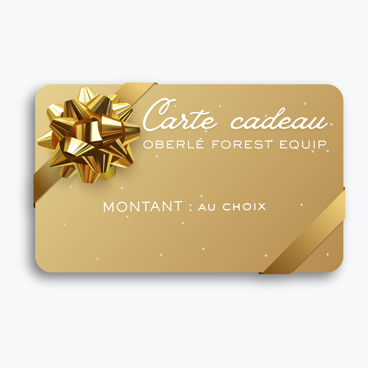 carte cadeau bon cadeau bon d'achat oberle forest equip gold card gift card forestiers débardeurs