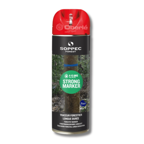 bombe de marquage forestier strong marker soppec rouge