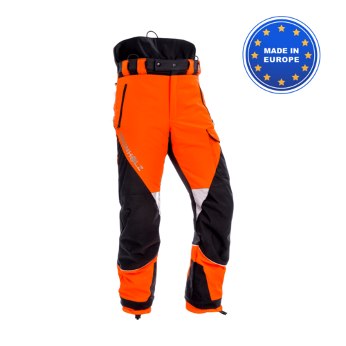 Pantalon de protection anti-coupure Pro3Flex orange-anthracite GRUNHOLZ