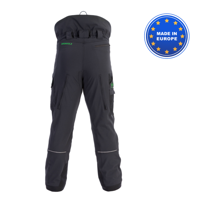 grunholz pantalon de protection anti coupure oberle forest equip anthracite noir PROAIR