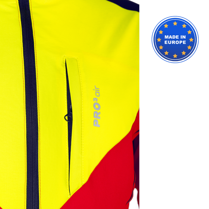 Grunholz veste forestière PROAIR rouge jaune