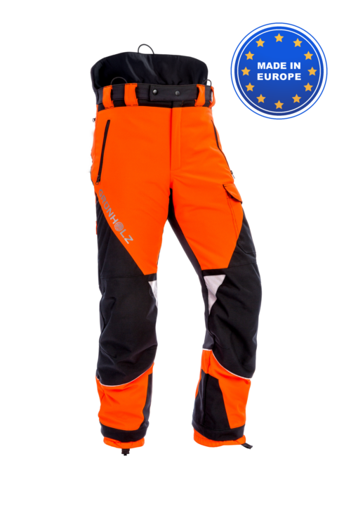 Pantalon de protection anti-coupure orange anthracite pro3flex grünholz