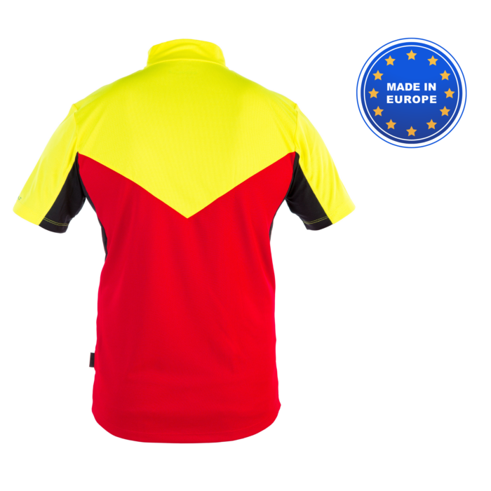 Tshirt fonctionnel manches courtes GRUNHOLZ PRO 2C rouge jaune