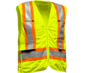 gilet haute visibilité de sécurité en forêt travaux forestier débardage bûcheron débardeur référence 104329