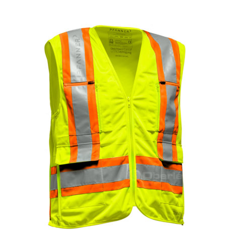 gilet haute visibilité de sécurité en forêt travaux forestier débardage bûcheron débardeur référence 104329