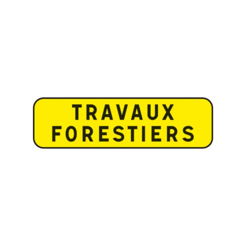 panonceau inscription travaux forestiers pour travaux forestiers compatible panneau ak14 oberle forest equip