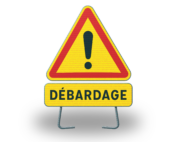kit panneau panonceau chantier mobile signalisation danger professionnel travaux forestiers débardage bucheron