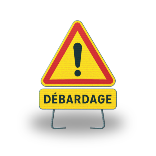 kit panneau panonceau chantier mobile signalisation danger professionnel travaux forestiers débardage bucheron