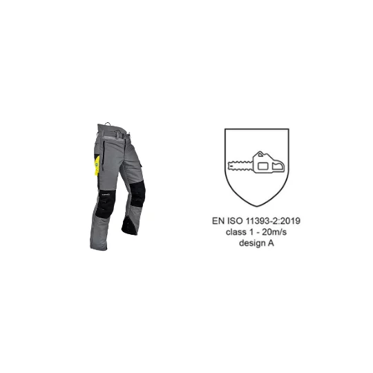 pantalon anticoupures gris pfanner gladiator 108500 normes EN ISO 11393 classe 1